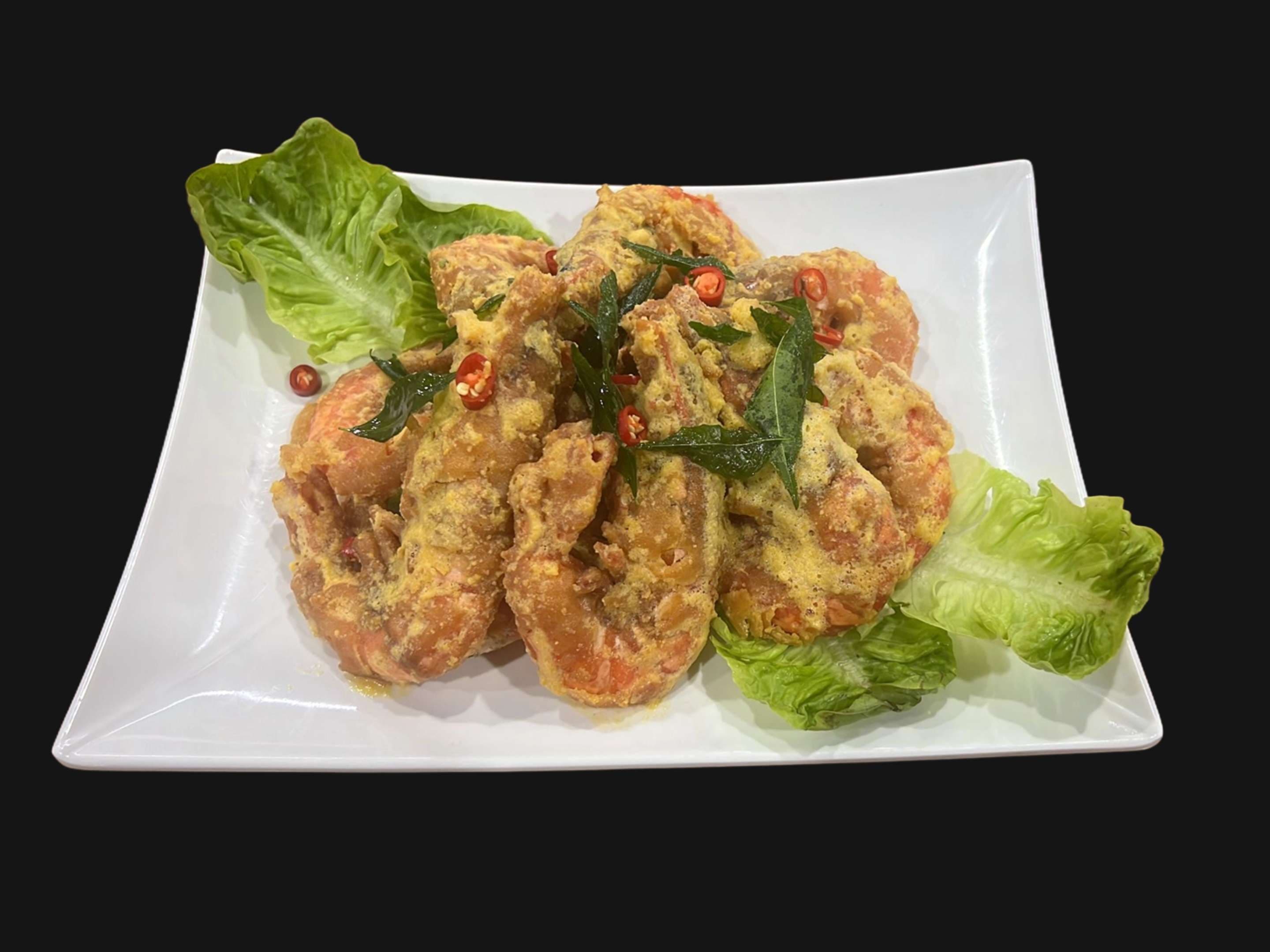 Salted Egg Yolk Prawns