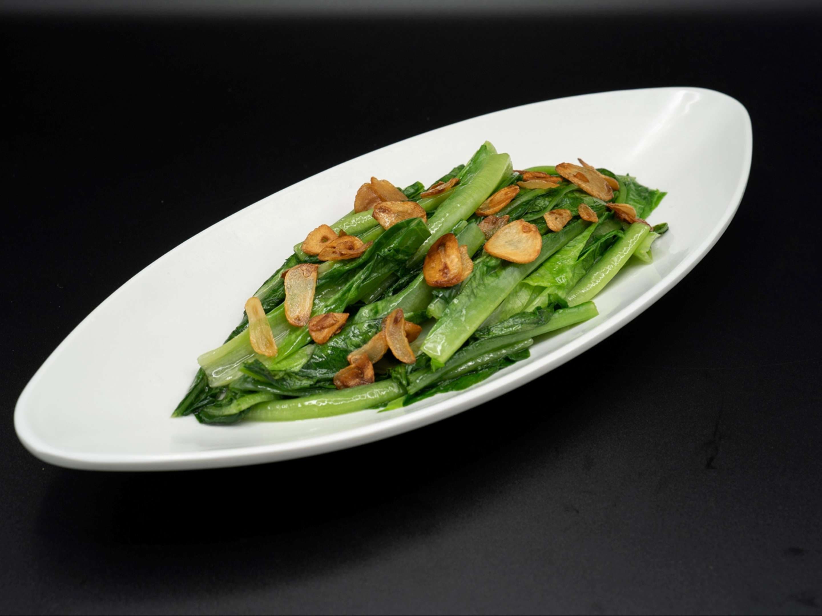 Stir-fried Romaine Lettuce