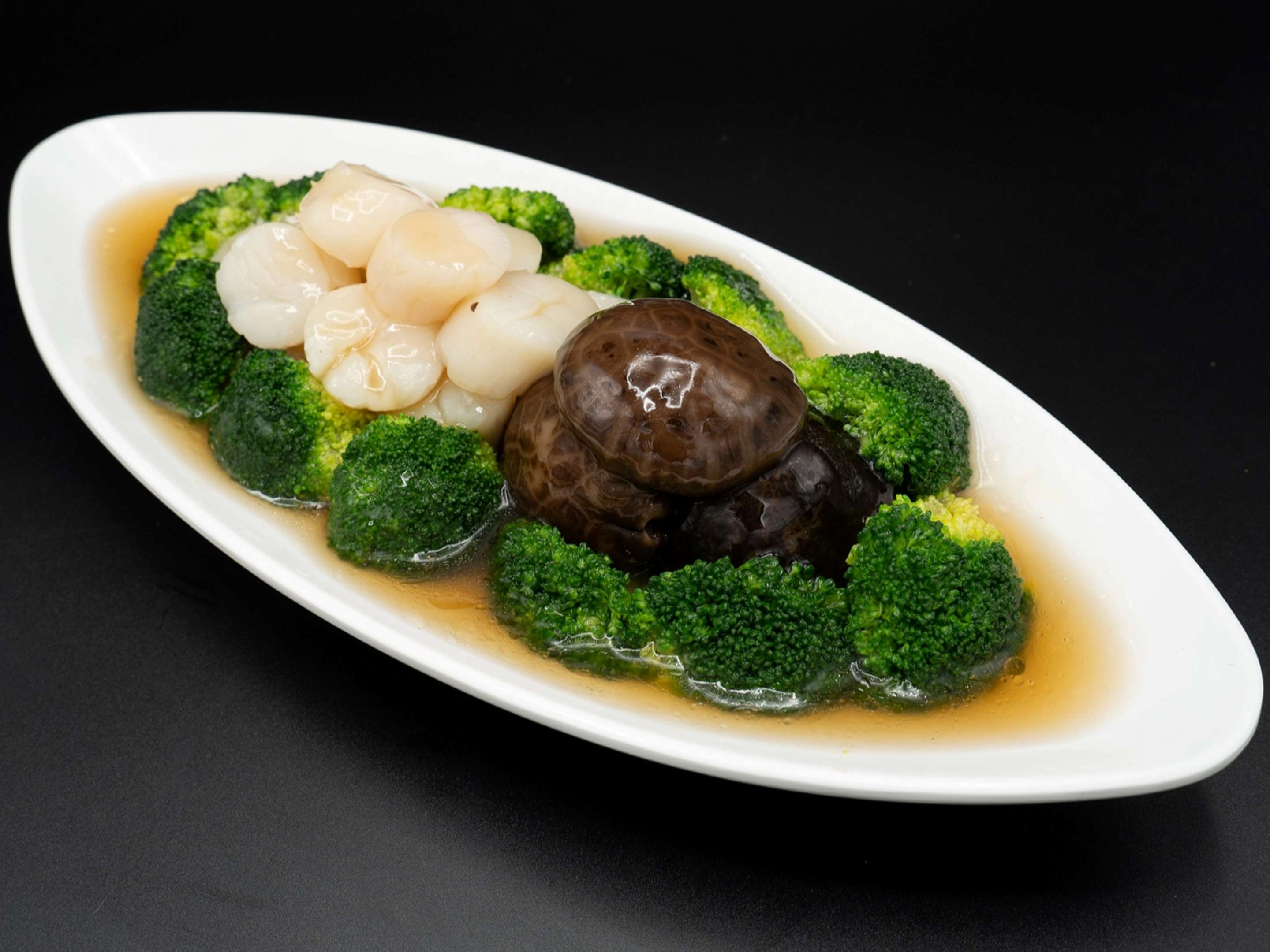 Broccoli with Stir-fried Scallops