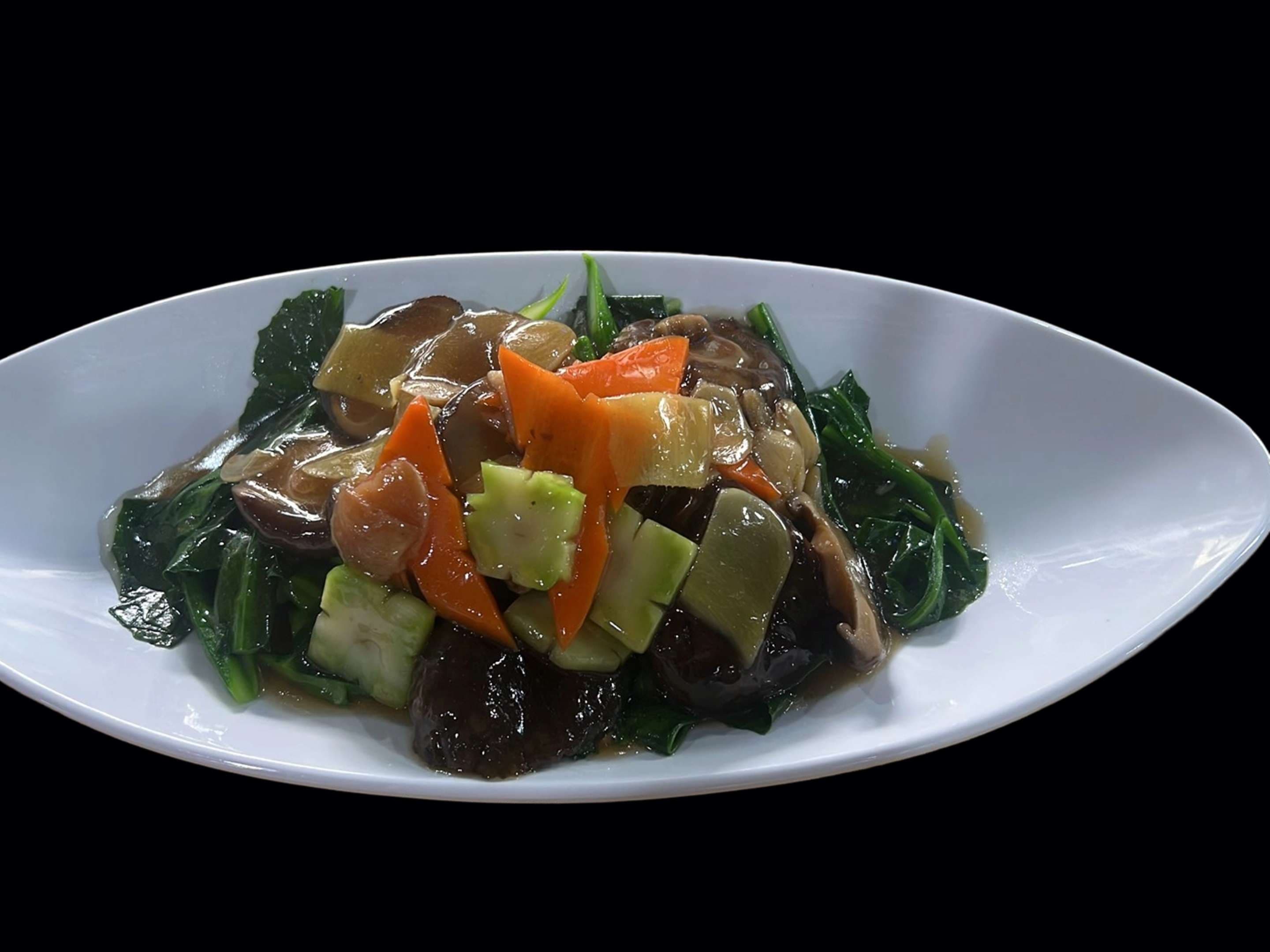 Kai Lan with Shiitake Mushrooms